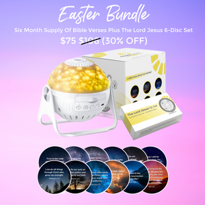 GloriLight Easter Bundle | Starter Kit + Lord Jesus Disc Set (6 Months Of Bible Verses) | Free Shipping